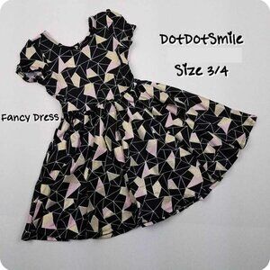 DotDotSmile Size 3/4 Classic Cap Dress - NWT Geometric Fancy Dress